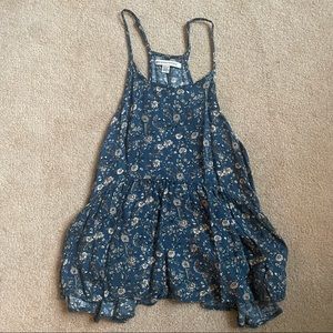 American eagle floral racer back babydoll tank